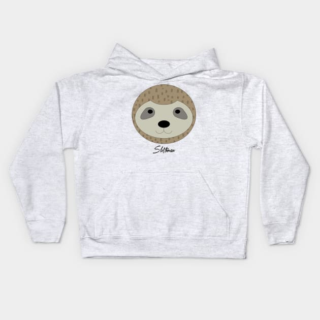 Slothman Kids Hoodie by StevenBaucom